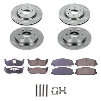 Callahan Brake Parts® - Plain Front and Rear Brake Kit