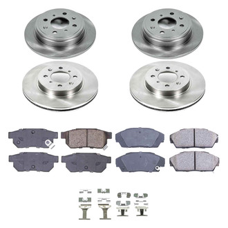 Callahan Brake Parts® - Plain Front and Rear Brake Kit