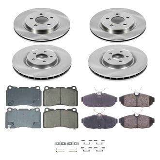 Callahan Brake Parts® - Plain Front and Rear Brake Kit