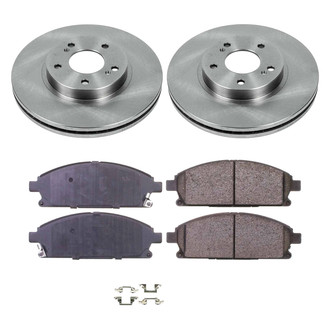 Callahan Brake Parts® - Plain Front Brake Kit