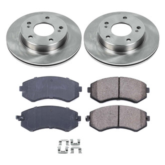 Callahan Brake Parts® - Plain Front Brake Kit