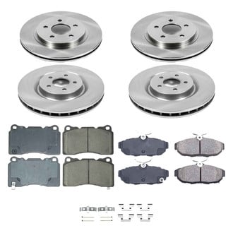 Callahan Brake Parts® - Plain Front and Rear Brake Kit