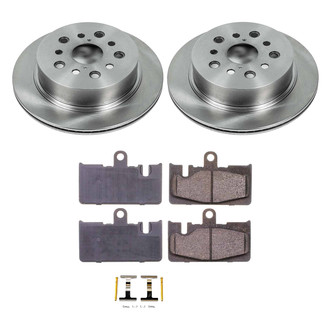 Callahan Brake Parts® - Plain Rear Brake Kit