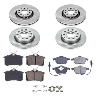 Callahan Brake Parts® - Plain Front and Rear Brake Kit