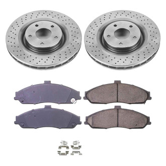 Callahan Brake Parts® - Plain Front Brake Kit