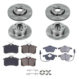 Callahan Brake Parts® - Plain Front and Rear Brake Kit