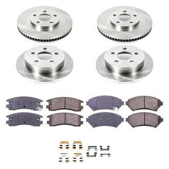 Callahan Brake Parts® - Plain Front and Rear Brake Kit