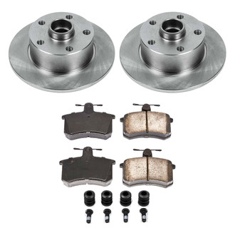 Callahan Brake Parts® - Plain Rear Brake Kit