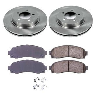 Callahan Brake Parts® - Plain Front Brake Kit