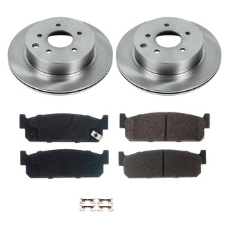 Callahan Brake Parts® - Plain Rear Brake Kit