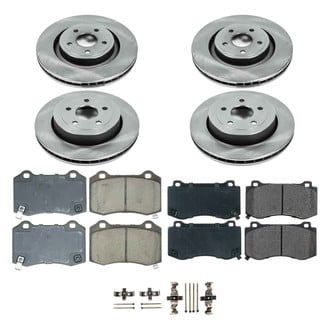 Callahan Brake Parts® - Plain Front and Rear Brake Kit