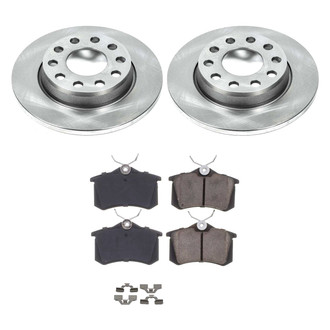 Callahan Brake Parts® - Plain Rear Brake Kit