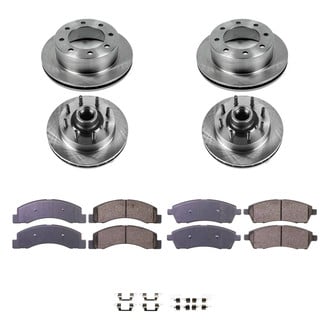 Callahan Brake Parts® - Plain Front and Rear Brake Kit