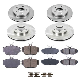 Callahan Brake Parts® - Plain Front and Rear Brake Kit