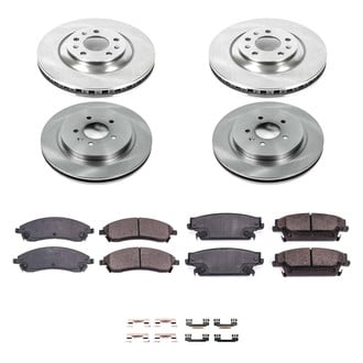 Callahan Brake Parts® - Plain Front and Rear Brake Kit