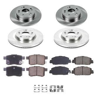 Callahan Brake Parts® - Plain Front and Rear Brake Kit