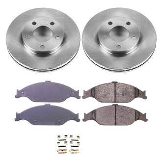 Callahan Brake Parts® - Plain Front Brake Kit