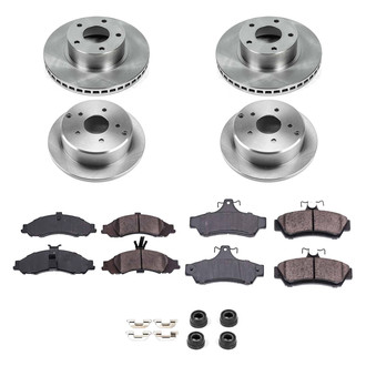 Callahan Brake Parts® - Plain Front and Rear Brake Kit