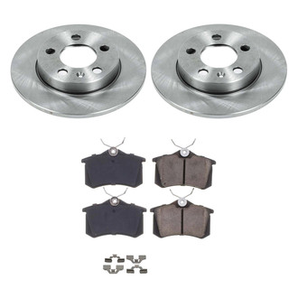 Callahan Brake Parts® - Plain Rear Brake Kit