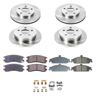 Callahan Brake Parts® - Plain Front and Rear Brake Kit