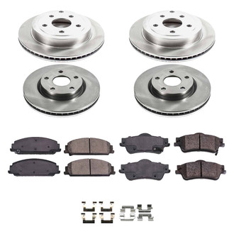 Callahan Brake Parts® - Plain Front and Rear Brake Kit