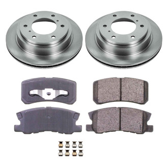 Callahan Brake Parts® - Plain Rear Brake Kit