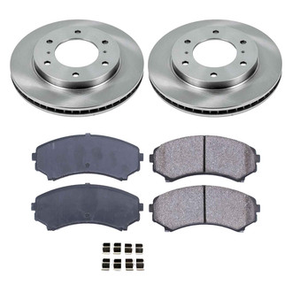 Callahan Brake Parts® - Plain Front Brake Kit