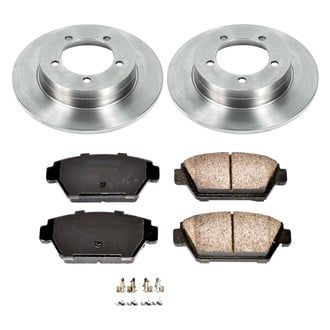 Callahan Brake Parts® - Plain Rear Brake Kit
