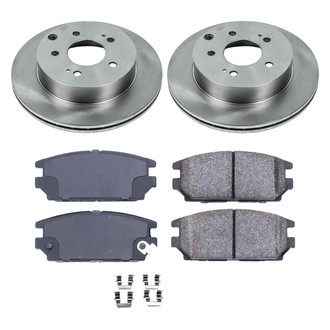 Callahan Brake Parts® - Plain Rear Brake Kit