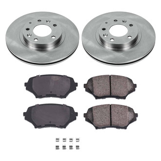 Callahan Brake Parts® - Plain Front Brake Kit