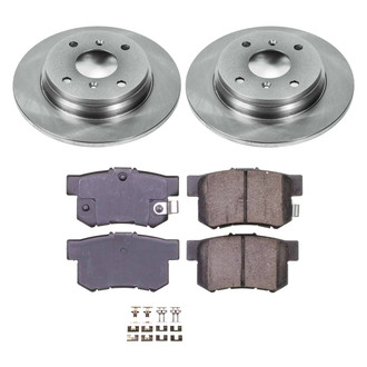 Callahan Brake Parts® - Plain Rear Brake Kit