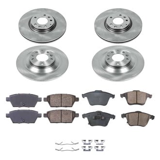 Callahan Brake Parts® - Plain Front and Rear Brake Kit