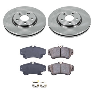 Callahan Brake Parts® - Plain Front Brake Kit