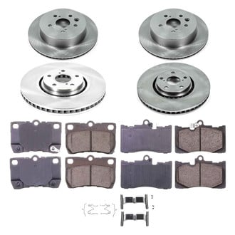 Callahan Brake Parts® - Plain Front and Rear Brake Kit