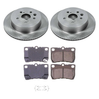Callahan Brake Parts® - Plain Rear Brake Kit