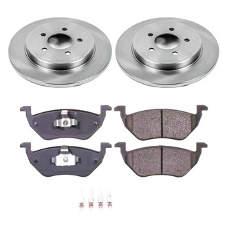 Callahan Brake Parts® - Plain Rear Brake Kit