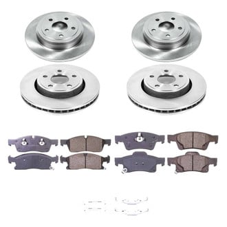 Callahan Brake Parts® - Plain Front and Rear Brake Kit