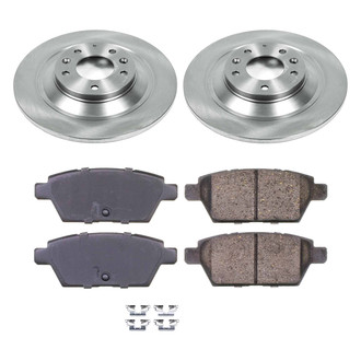 Callahan Brake Parts® - Plain Rear Brake Kit