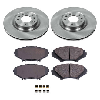 Callahan Brake Parts® - Plain Front Brake Kit