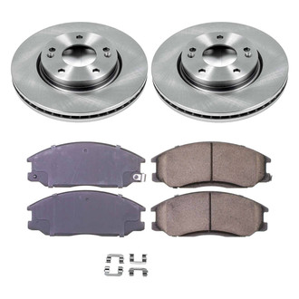 Callahan Brake Parts® - Plain Front Brake Kit