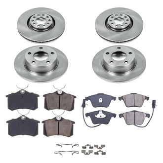 Callahan Brake Parts® - Plain Front and Rear Brake Kit