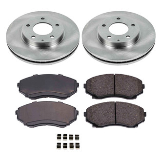 Callahan Brake Parts® - Plain Front Brake Kit