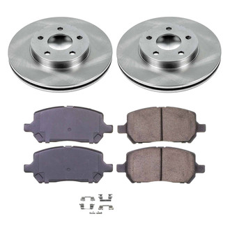 Callahan Brake Parts® - Plain Front Brake Kit