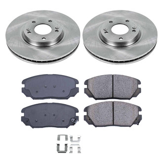Callahan Brake Parts® - Plain Front Brake Kit