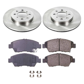 Callahan Brake Parts® - Plain Front Brake Kit