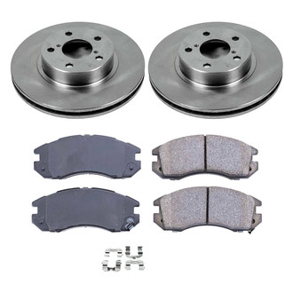 Callahan Brake Parts® - Plain Front Brake Kit