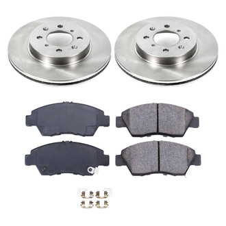 Callahan Brake Parts® - Plain Front Brake Kit