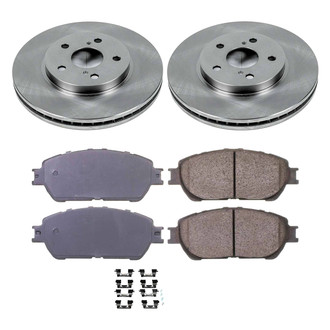 Callahan Brake Parts® - Plain Front Brake Kit