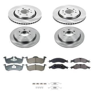 Callahan Brake Parts® - Plain Front and Rear Brake Kit