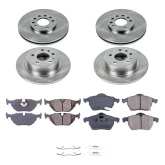 Callahan Brake Parts® - Plain Front and Rear Brake Kit